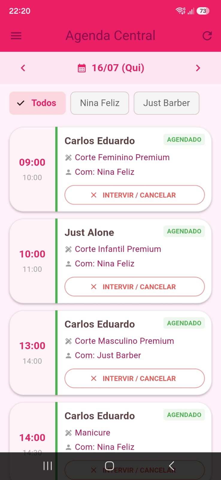 Agenda central do Eloara